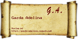 Gazda Adelina névjegykártya